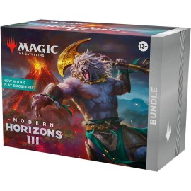 Magic The Gathering Modern Horizons 3 Bundle - 9 Play Boosters, 30 Land Cards + Exclusive Accessories