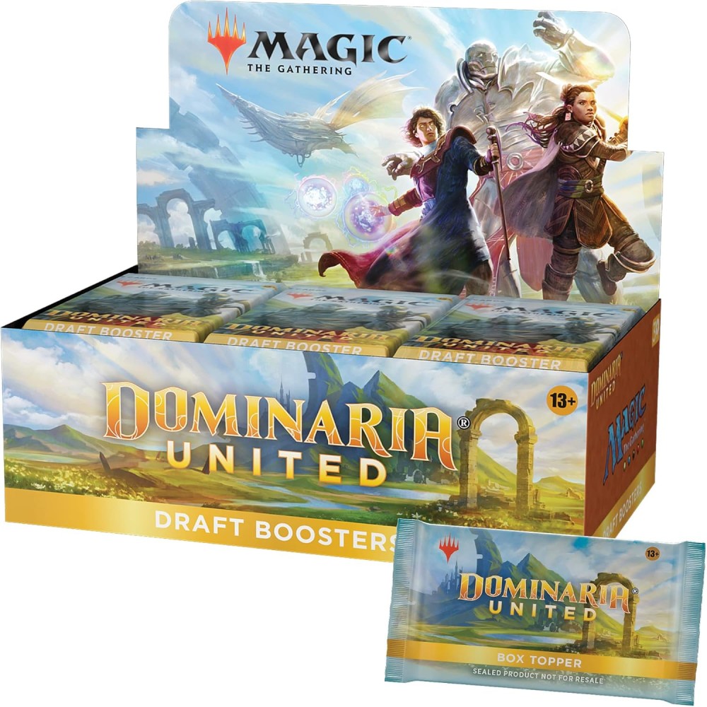 Magic The Gathering Dominaria United Draft Booster Box  36 Packs + Box Topper Card (541 Magic Cards)