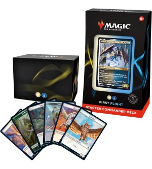 Magic The Gathering Starter Commander Deck – First Flight (White-Blue)  Ready-to-Play Deck for Beginners and Fans  Ages 13+  Collectible Card Games