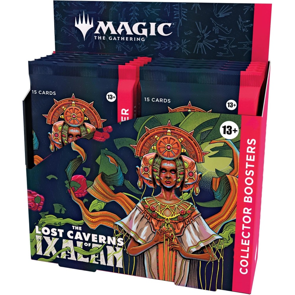 Magic The Gathering The Lost Caverns of Ixalan Collector Booster Box - 12 Packs + 1 Foil Box Topper Card (181 Magic Cards)