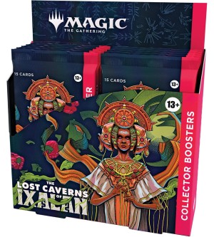 Magic The Gathering The Lost Caverns of Ixalan Collector Booster Box - 12 Packs + 1 Foil Box Topper Card (181 Magic Cards)